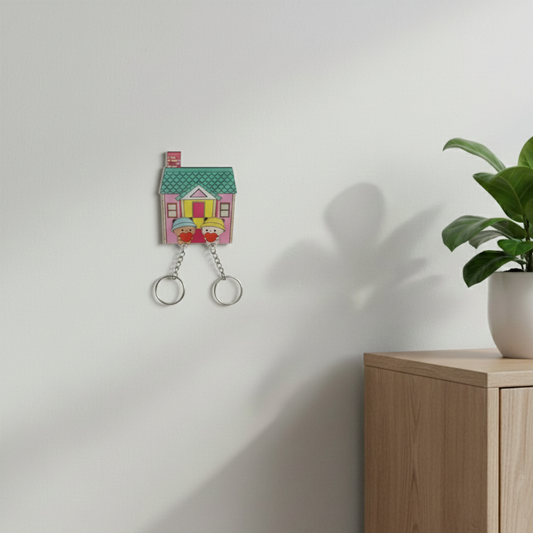 Keyholder Brelok Bubu Dom Prezent dla Par Niej Niego Walentynki Rocznica