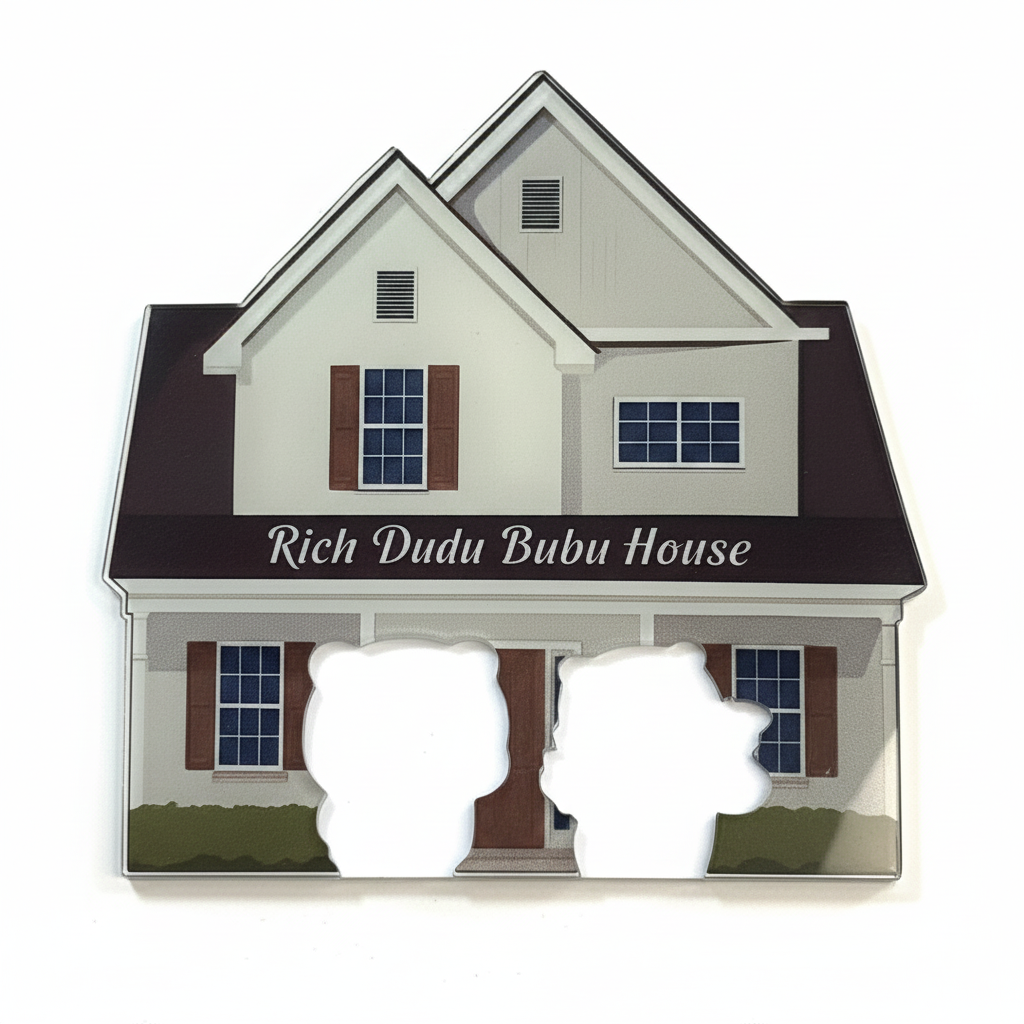 Keyholder Brelok Bubu Dom Prezent dla Par Niej Niego Walentynki Rocznica