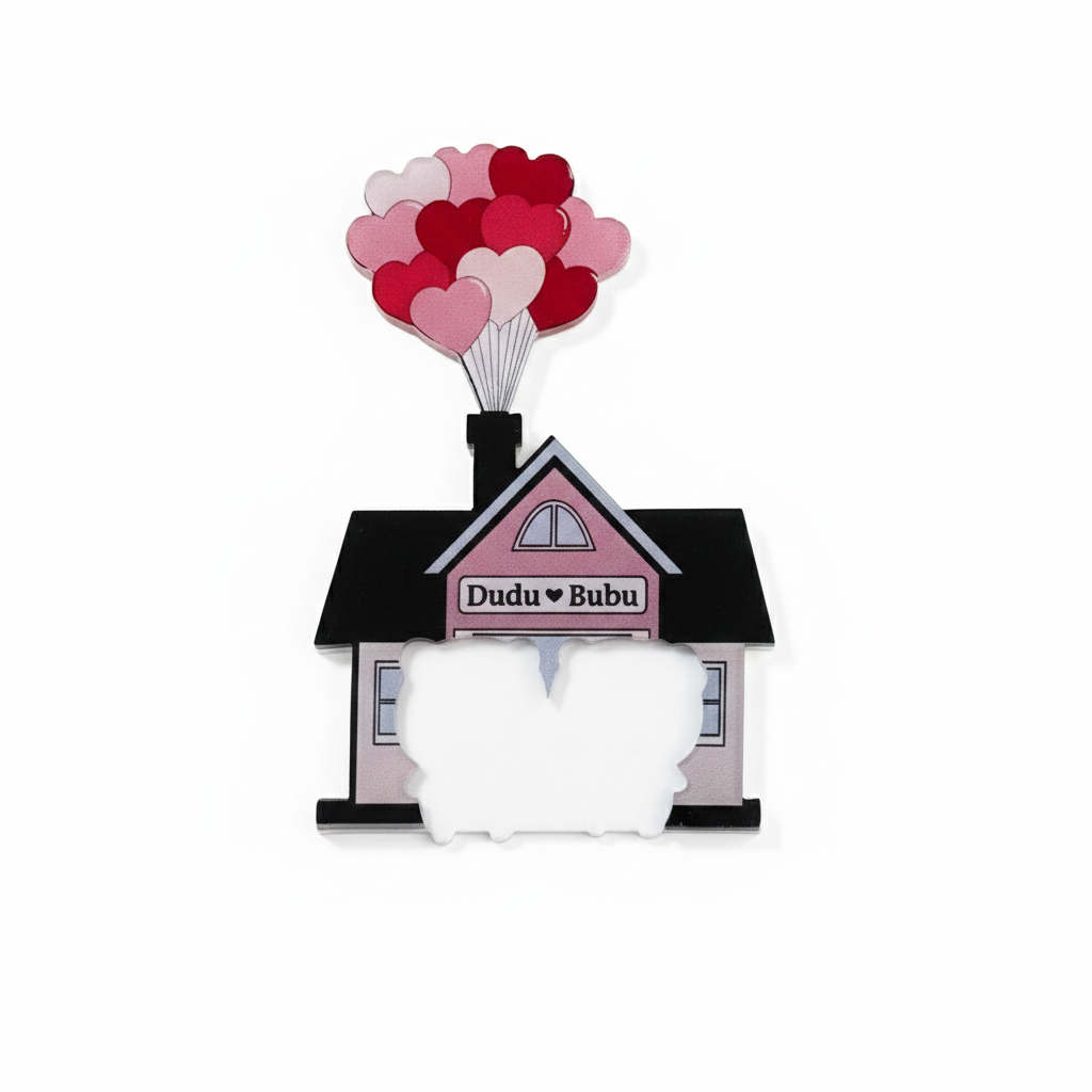 Keyholder Brelok Bubu Dom Prezent dla Par Niej Niego Walentynki Rocznica